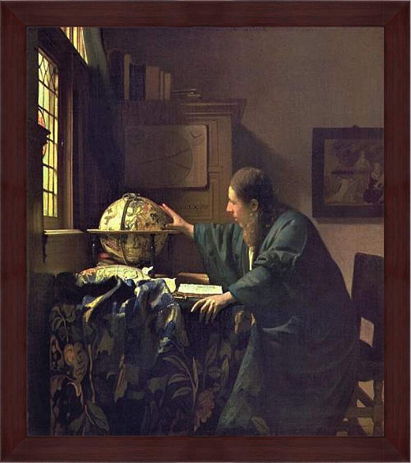 Картина в раме - The astronomer. Ян (Йоханнес) Вермеер