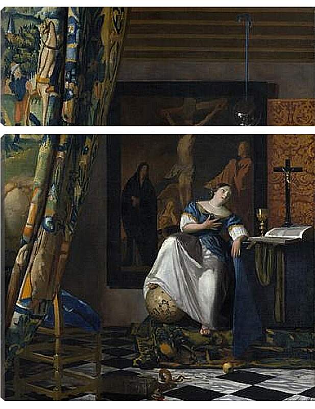 Модульная картина - The allegory of faith. Ян (Йоханнес) Вермеер