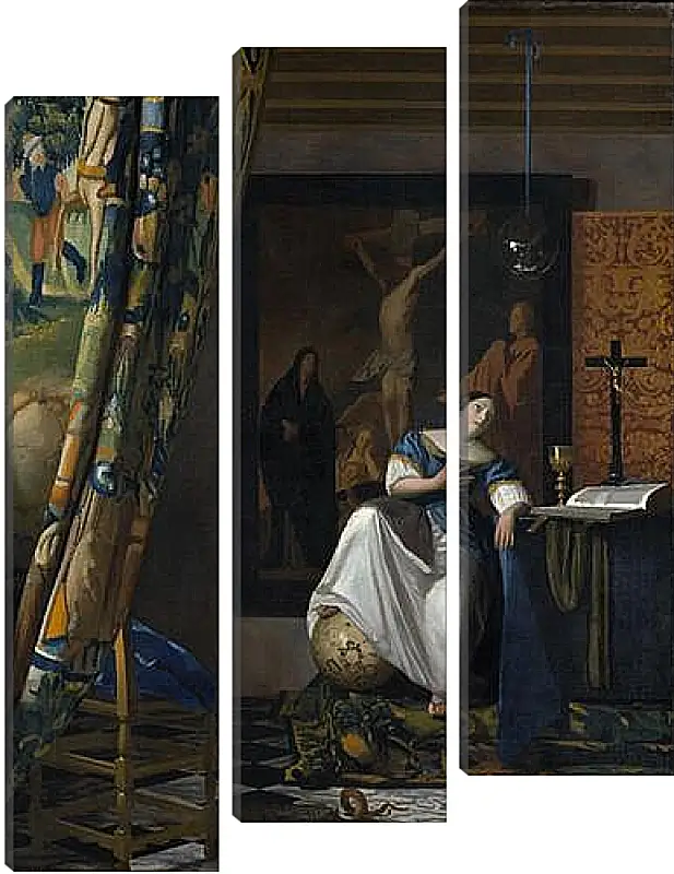 Модульная картина - The allegory of faith. Ян (Йоханнес) Вермеер