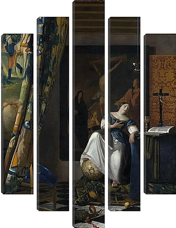 Модульная картина - The allegory of faith. Ян (Йоханнес) Вермеер