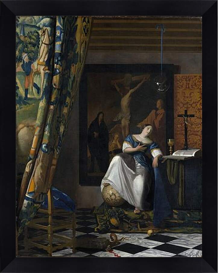 Картина в раме - The allegory of faith. Ян (Йоханнес) Вермеер
