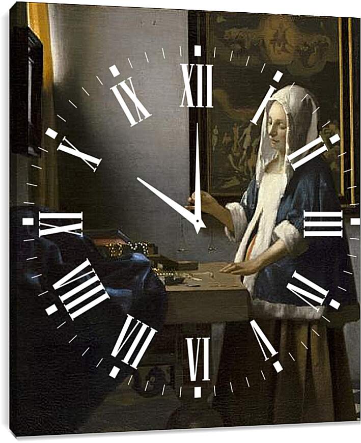 Часы картина - Balance. Ян (Йоханнес) Вермеер