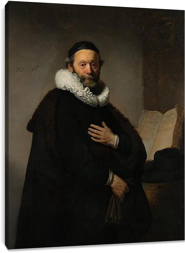Постер и плакат - Portret van Johannes Wtenbogaert (1557-1644). Рембрандт