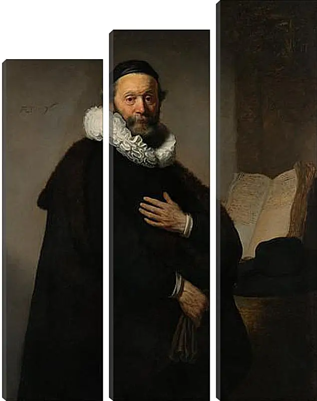 Модульная картина - Portret van Johannes Wtenbogaert (1557-1644). Рембрандт