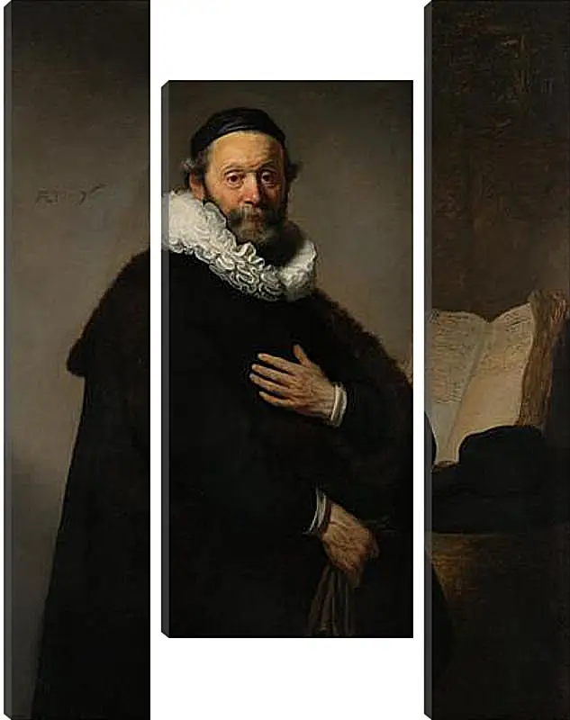 Модульная картина - Portret van Johannes Wtenbogaert (1557-1644). Рембрандт