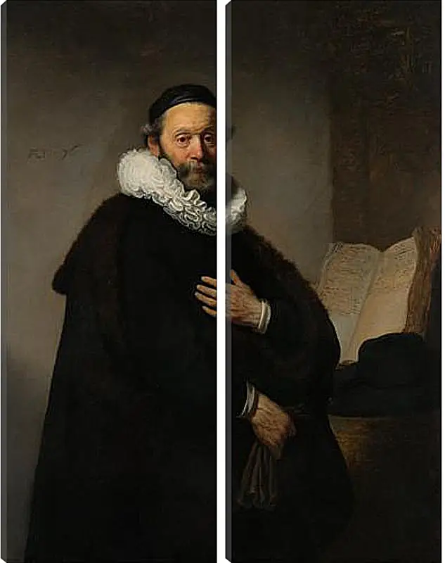 Модульная картина - Portret van Johannes Wtenbogaert (1557-1644). Рембрандт