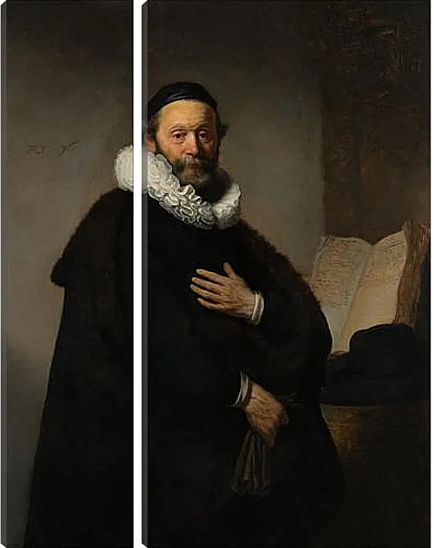 Модульная картина - Portret van Johannes Wtenbogaert (1557-1644). Рембрандт