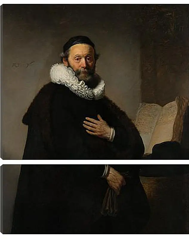 Модульная картина - Portret van Johannes Wtenbogaert (1557-1644). Рембрандт