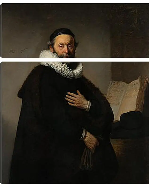 Модульная картина - Portret van Johannes Wtenbogaert (1557-1644). Рембрандт