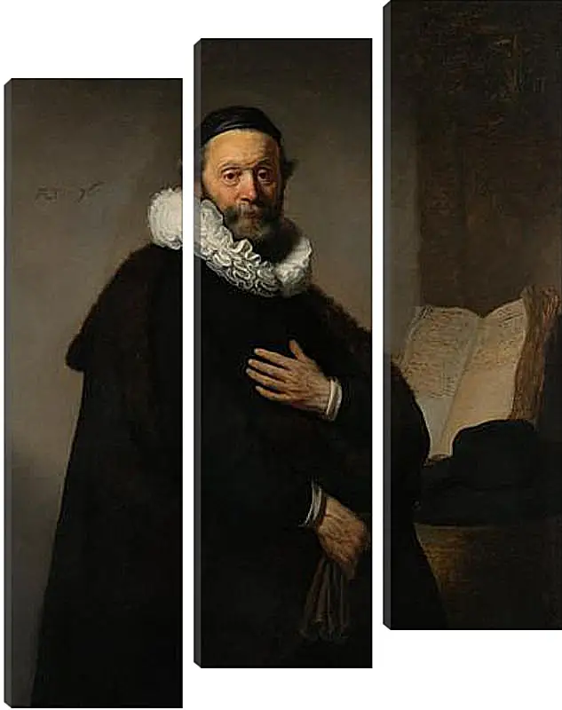 Модульная картина - Portret van Johannes Wtenbogaert (1557-1644). Рембрандт