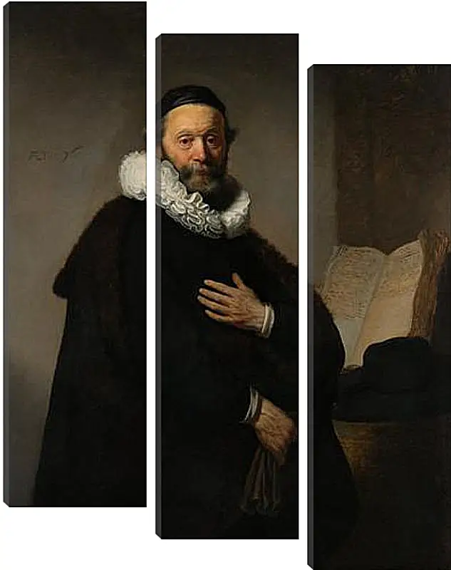 Модульная картина - Portret van Johannes Wtenbogaert (1557-1644). Рембрандт