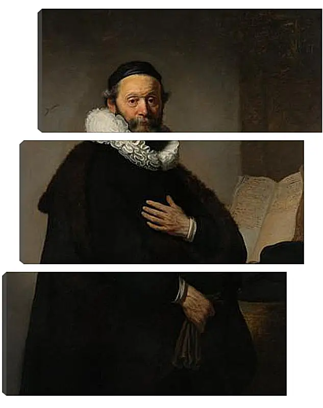 Модульная картина - Portret van Johannes Wtenbogaert (1557-1644). Рембрандт