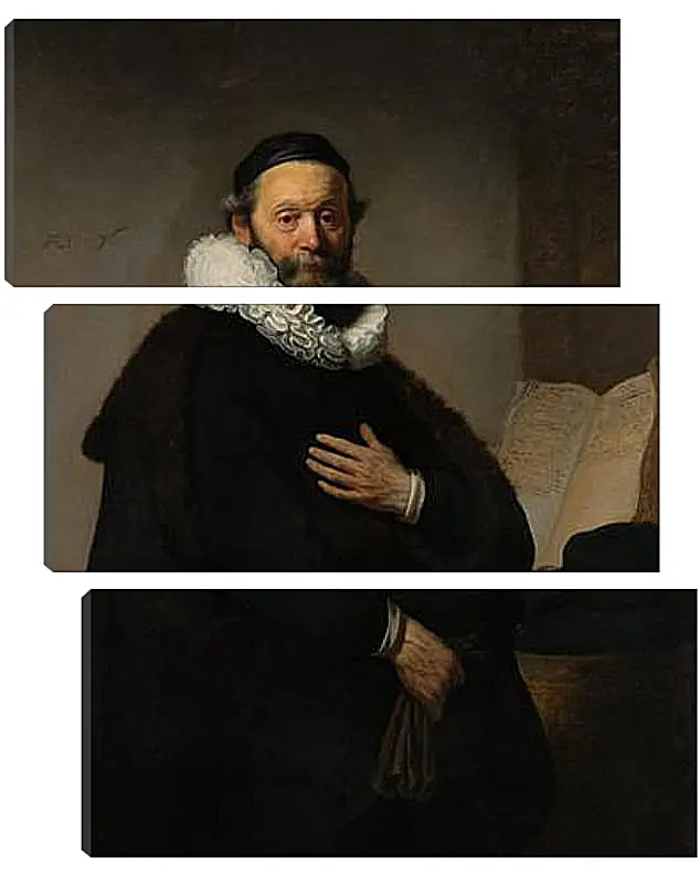 Модульная картина - Portret van Johannes Wtenbogaert (1557-1644). Рембрандт