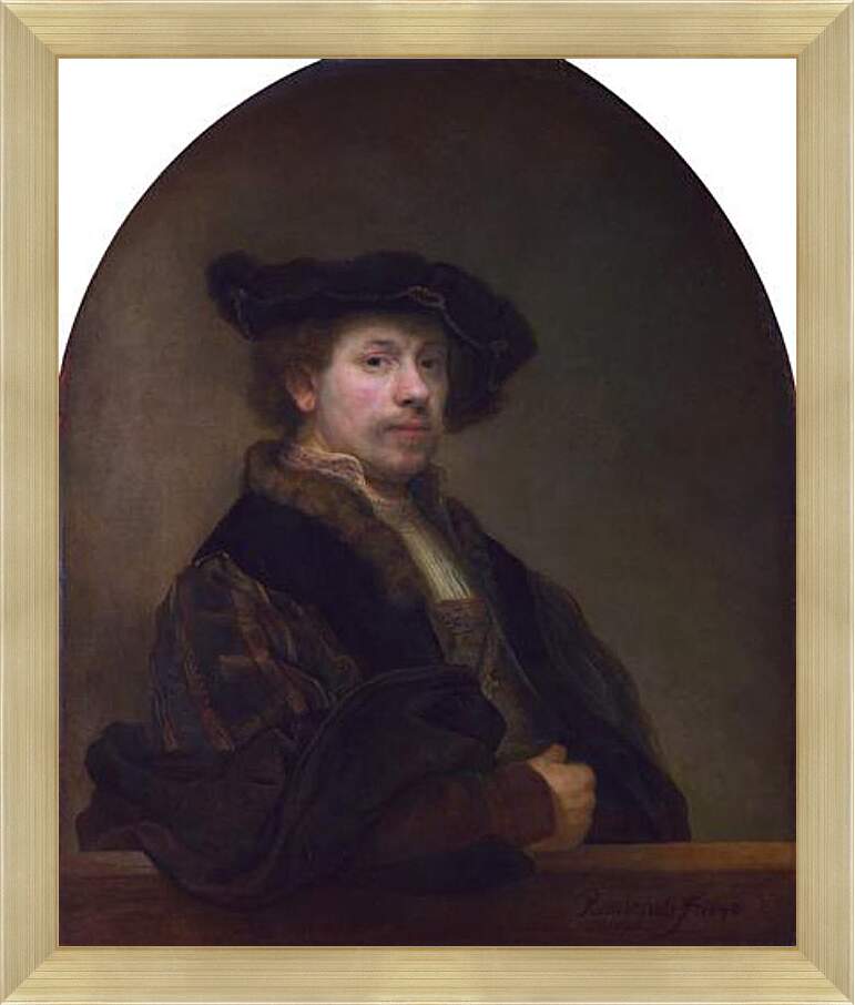 Картина в раме - Автопортрет.1640 г. Рембрандт