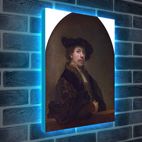 Лайтбокс световая панель - Автопортрет.1640 г. Рембрандт