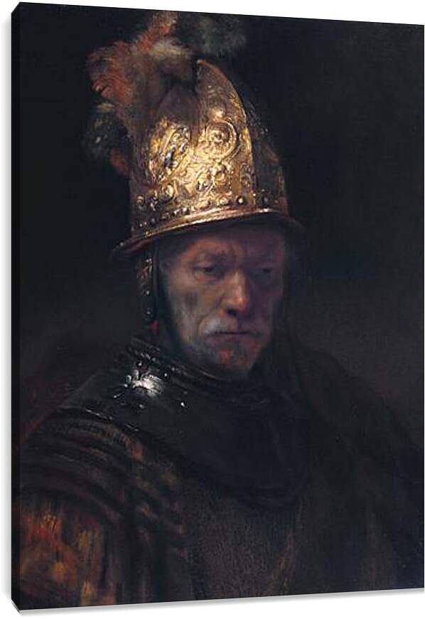 Постер и плакат - Портрет отца в шлеме. Рембрандт