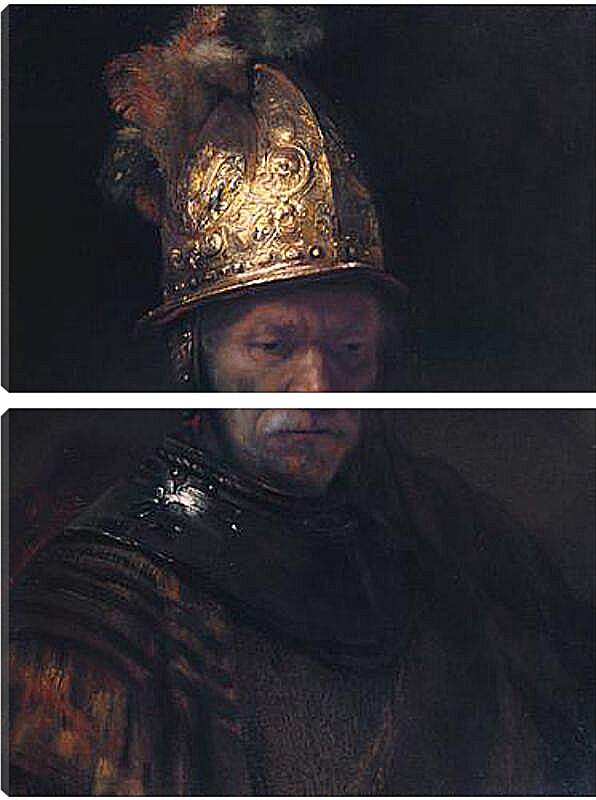 Модульная картина - Портрет отца в шлеме. Рембрандт