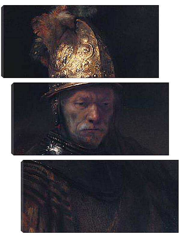 Модульная картина - Портрет отца в шлеме. Рембрандт