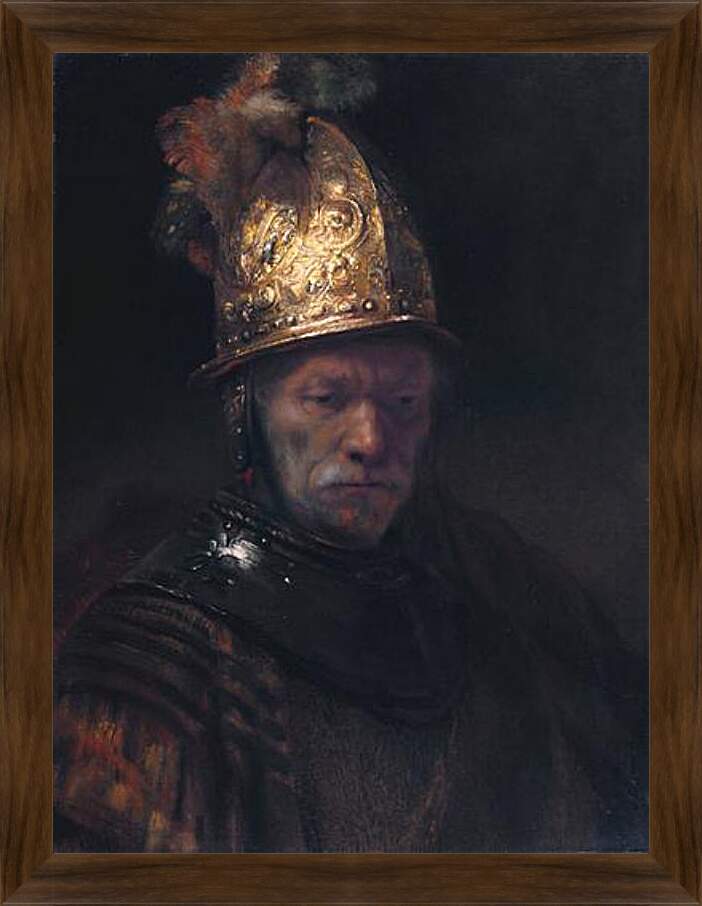 Картина в раме - Портрет отца в шлеме. Рембрандт