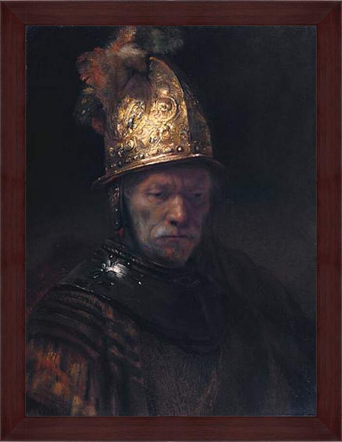Картина в раме - Портрет отца в шлеме. Рембрандт