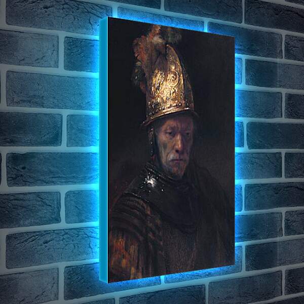 Лайтбокс световая панель - Портрет отца в шлеме. Рембрандт