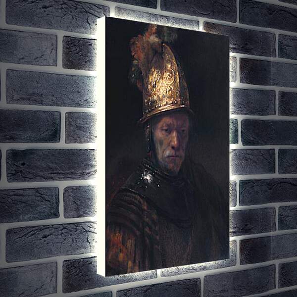 Лайтбокс световая панель - Портрет отца в шлеме. Рембрандт