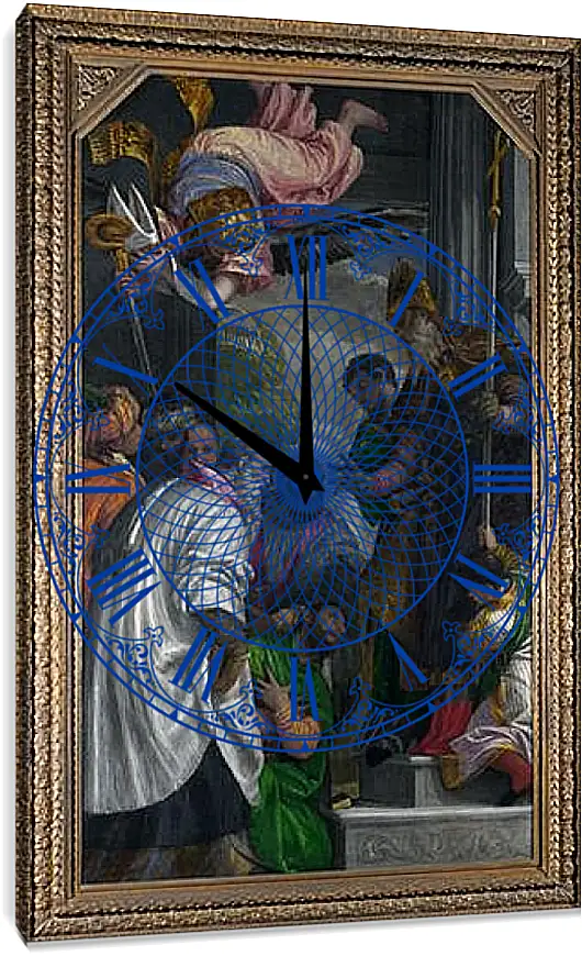 Часы картина - The Consecration of Saint Nicholas. Паоло Веронезе