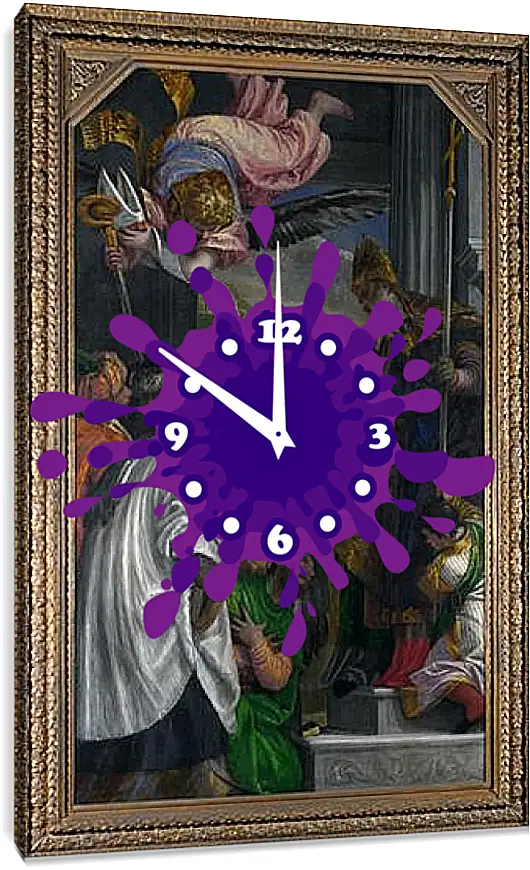 Часы картина - The Consecration of Saint Nicholas. Паоло Веронезе