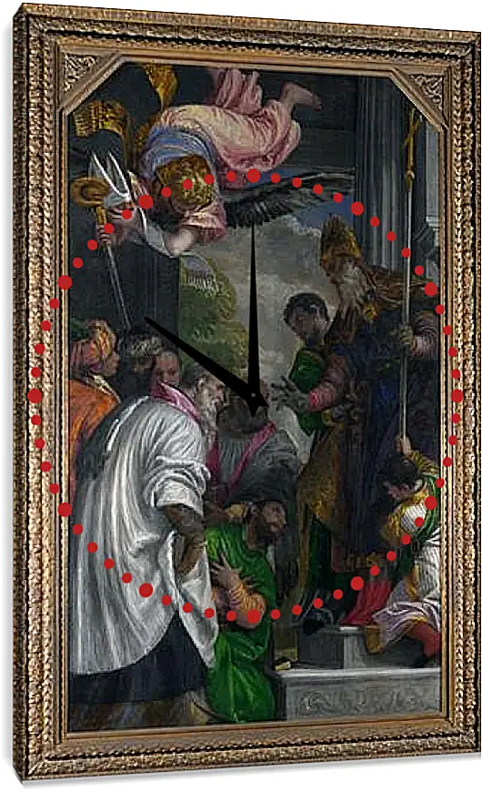 Часы картина - The Consecration of Saint Nicholas. Паоло Веронезе