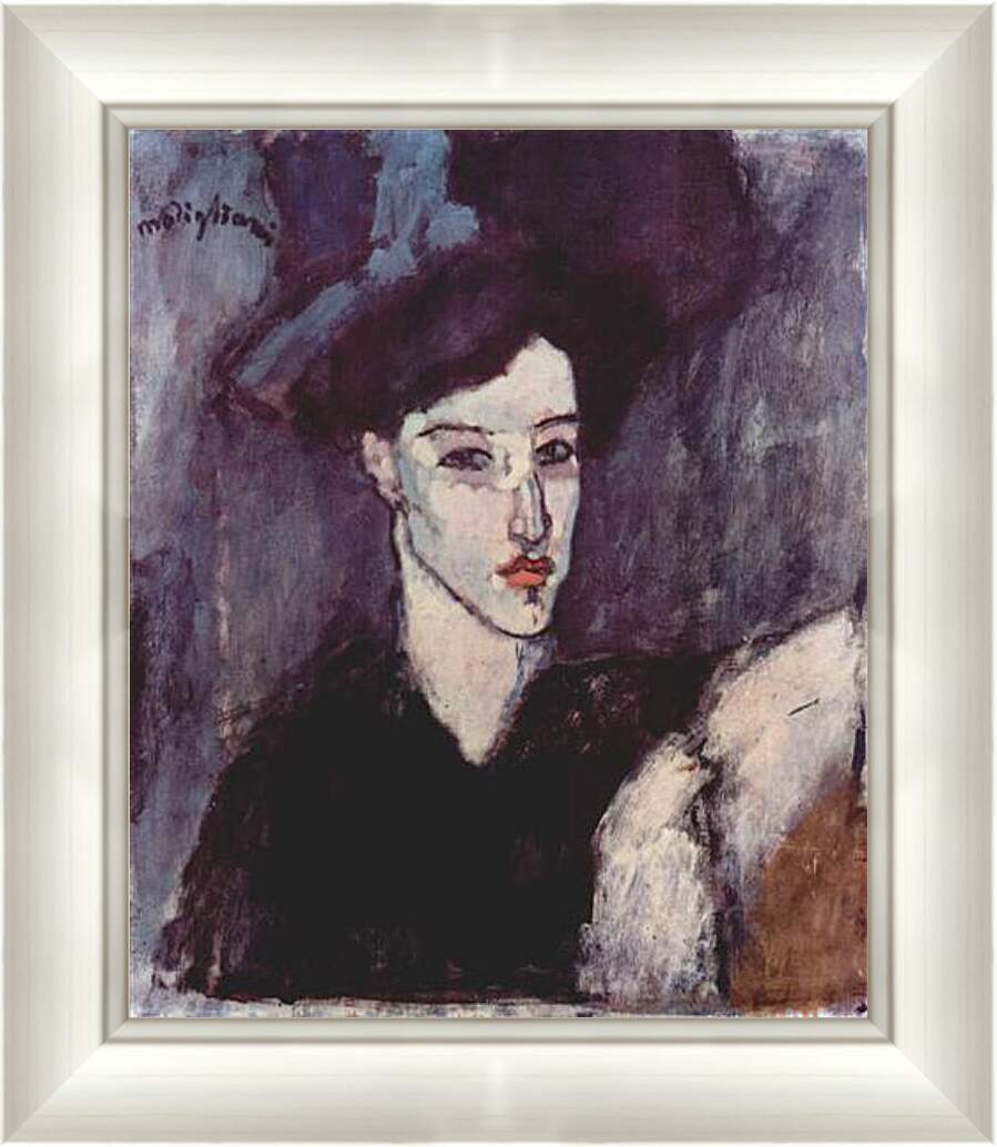 Картина в раме - The Jewish Woman. Еврейская женщина. Амедео Модильяни