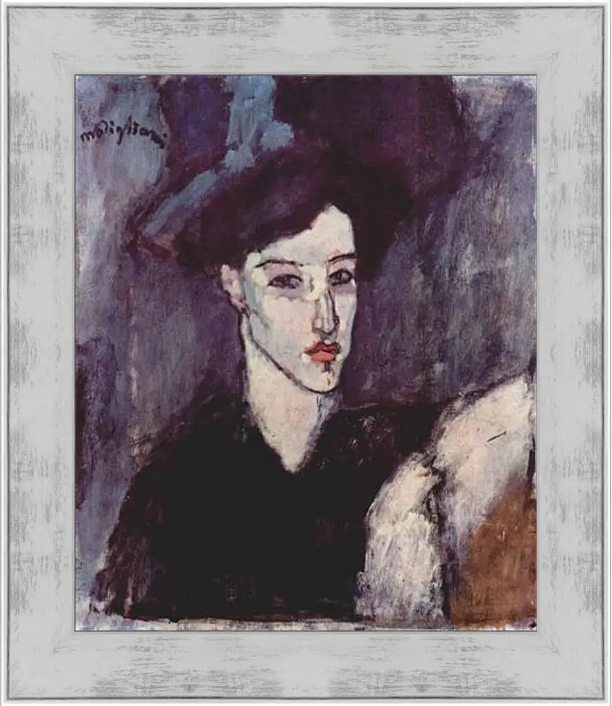 Картина в раме - The Jewish Woman. Еврейская женщина. Амедео Модильяни