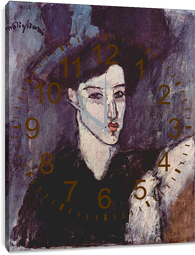 Часы картина - The Jewish Woman. Еврейская женщина. Амедео Модильяни