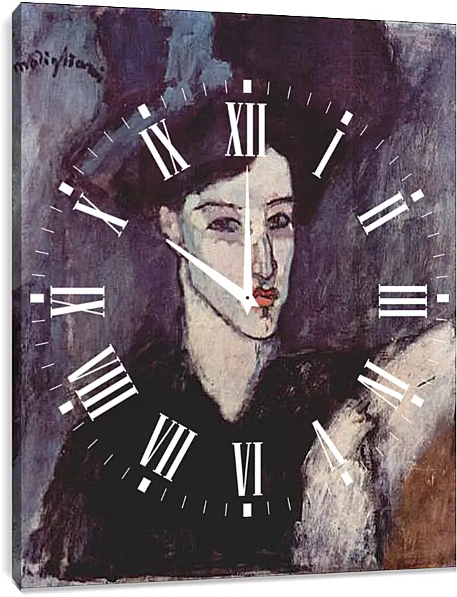 Часы картина - The Jewish Woman. Еврейская женщина. Амедео Модильяни