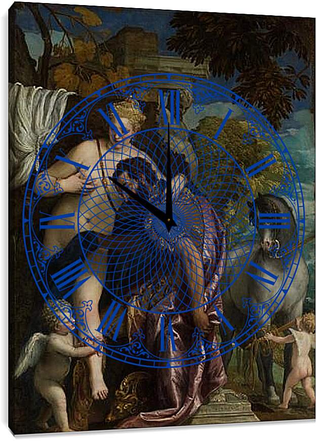 Часы картина - Марс и Венера Соединенных по любви. Паоло Веронезе