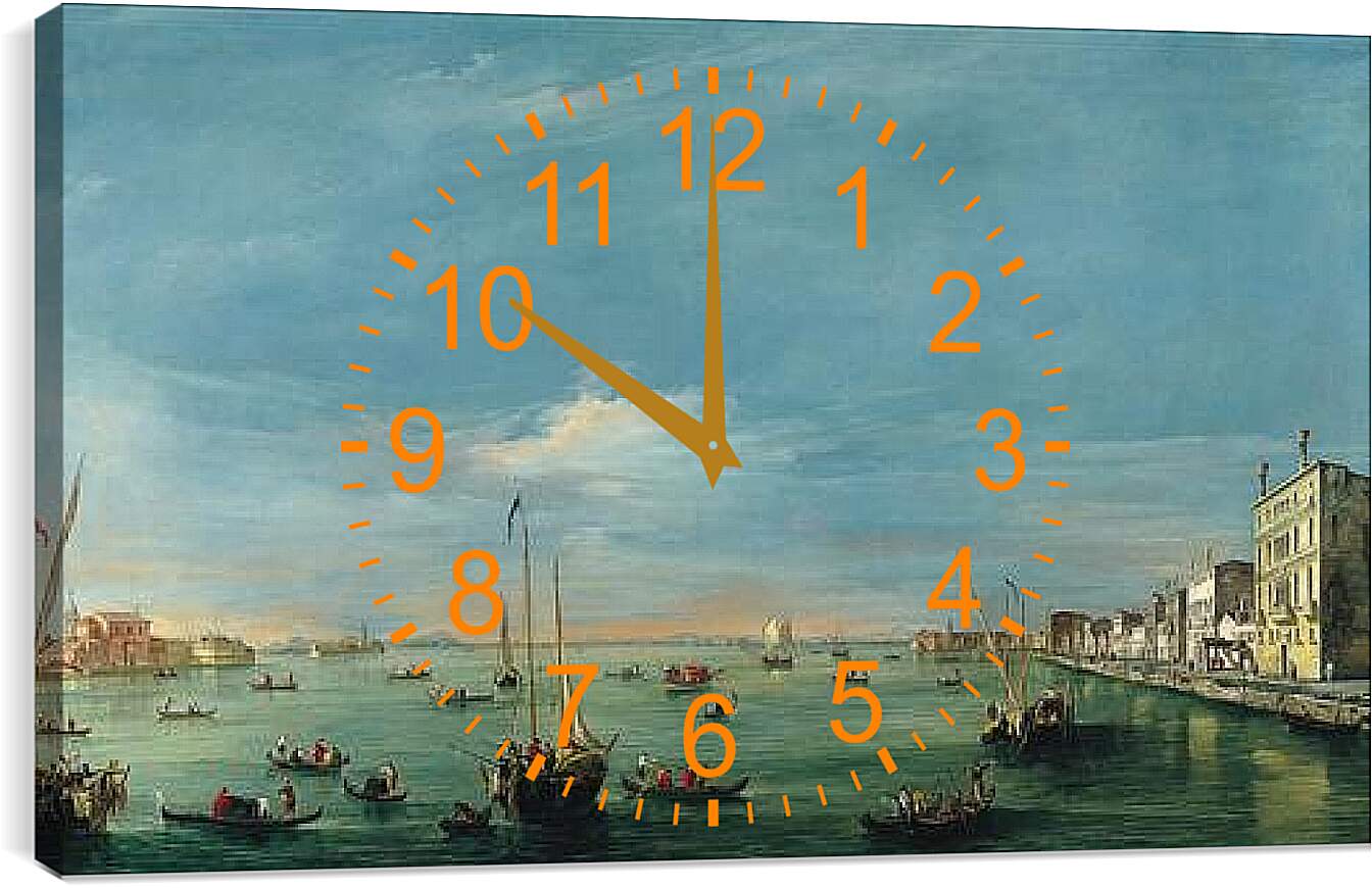 Часы картина - Вид на канал Джудекка. Франческо Гварди