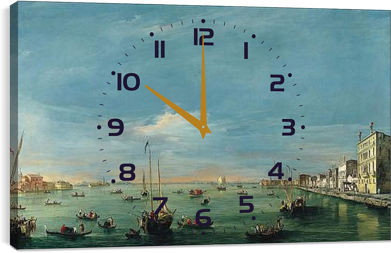 Часы картина - Вид на канал Джудекка. Франческо Гварди