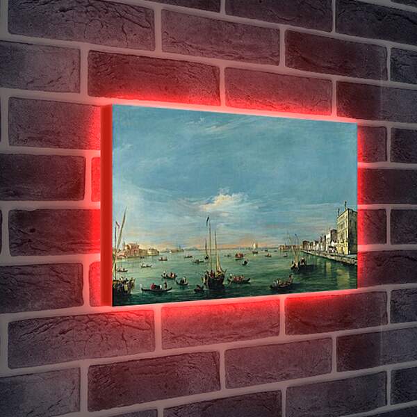 Лайтбокс световая панель - Вид на канал Джудекка. Франческо Гварди