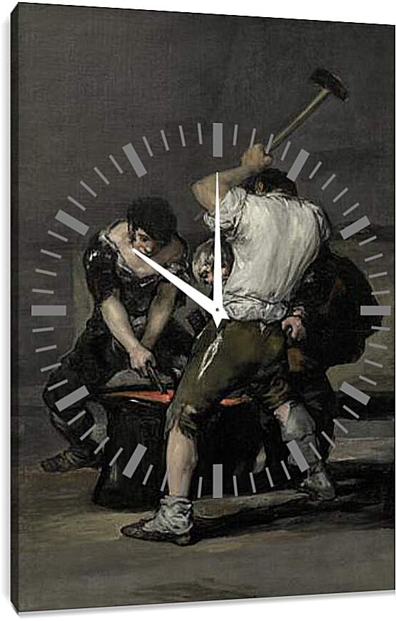 Часы картина - Кузнеца. Франсиско Гойя