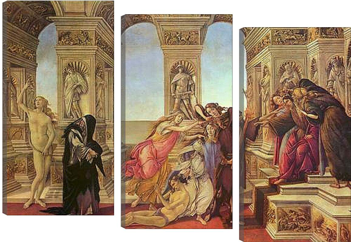 Модульная картина - The Calumny of Apelles. Сандро Боттичелли