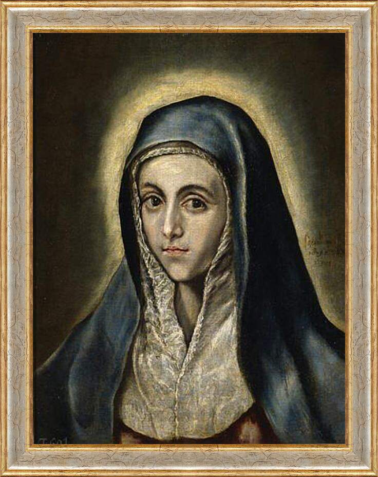 Картина в раме - The Virgin Mary. Эль Греко