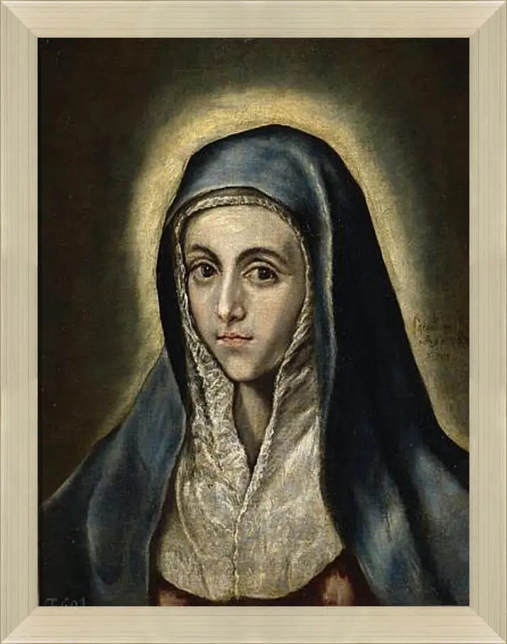 Картина в раме - The Virgin Mary. Эль Греко