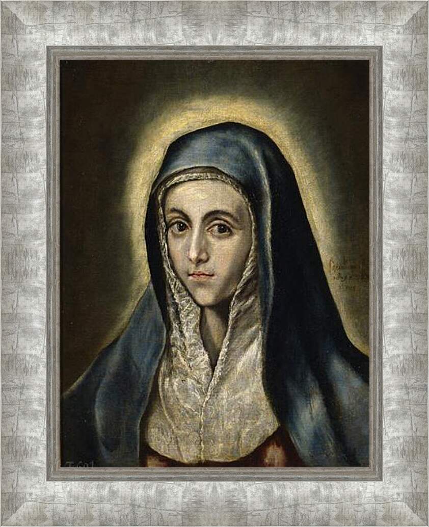 Картина в раме - The Virgin Mary. Эль Греко