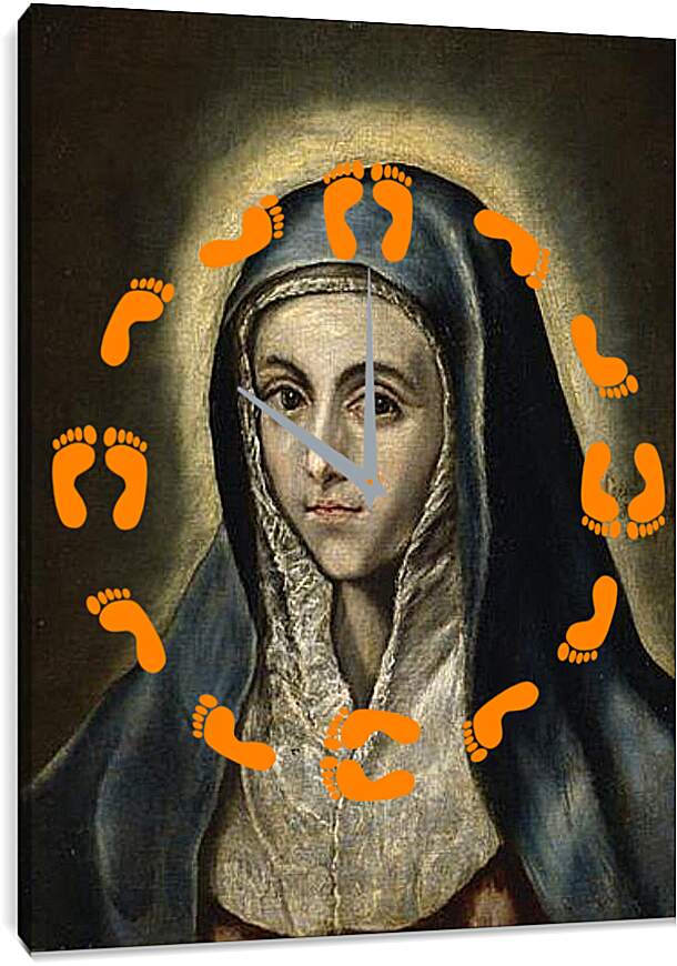 Часы картина - The Virgin Mary. Эль Греко
