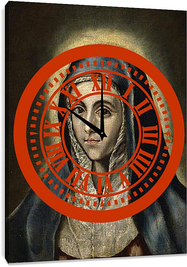Часы картина - The Virgin Mary. Эль Греко