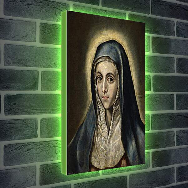 Лайтбокс световая панель - The Virgin Mary. Эль Греко