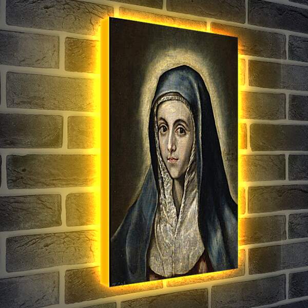 Лайтбокс световая панель - The Virgin Mary. Эль Греко