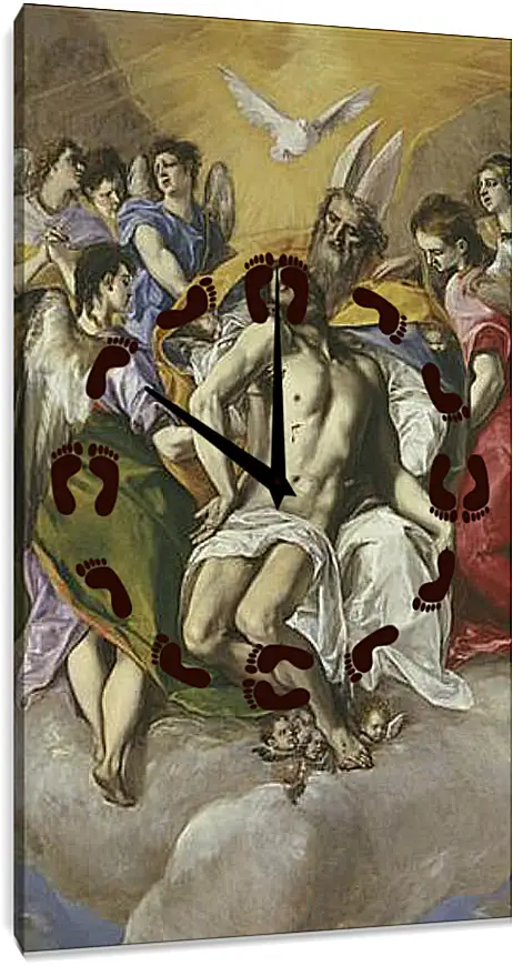 Часы картина - The Trinity. Эль Греко