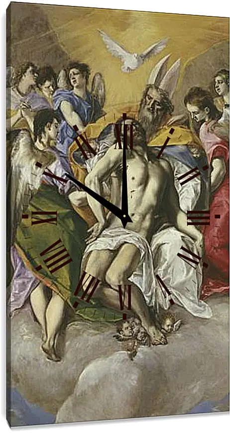 Часы картина - The Trinity. Эль Греко
