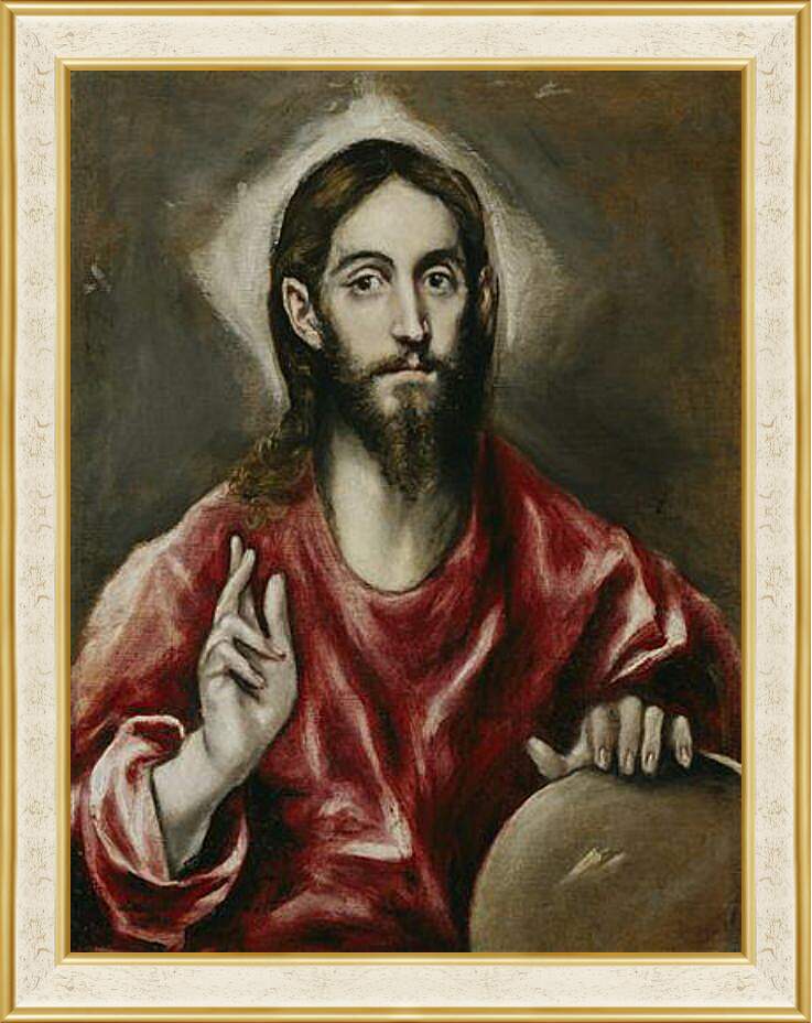 Картина в раме - The Savior. Эль Греко