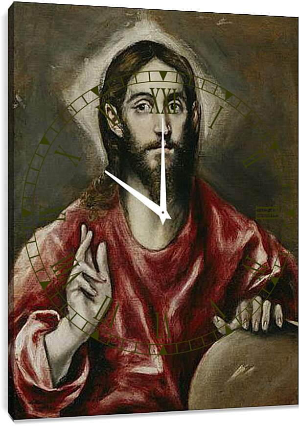 Часы картина - The Savior. Эль Греко